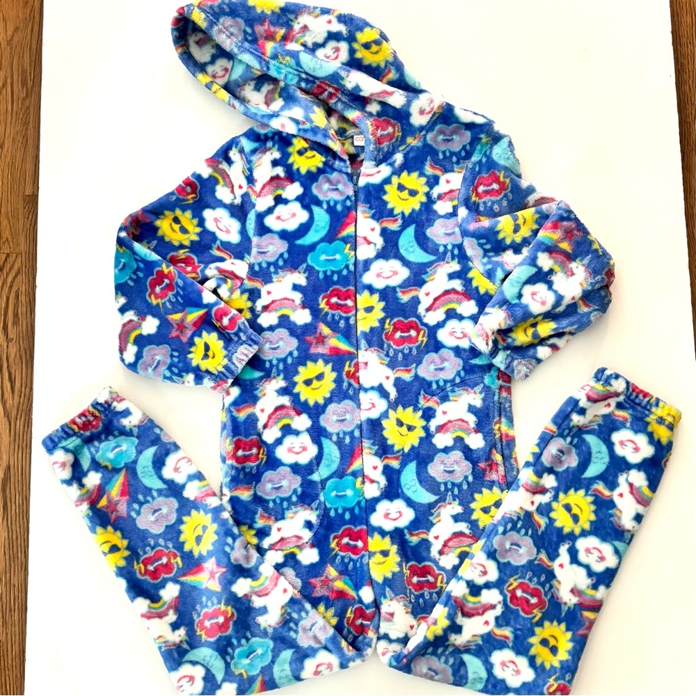Candy Pink Unicorn Rainbow Onesie 7/8